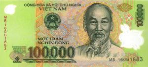 Vietnam 100,000 Dong P-122 - Foreign Paper Money - SOLD